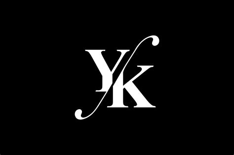 YK Monogram Logo Design By Vectorseller | TheHungryJPEG.com