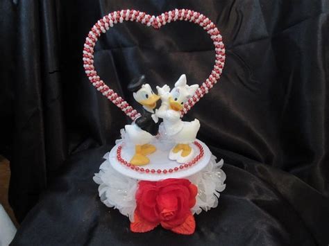 Disney Donald and Daisy Duck Wedding Cake Topper