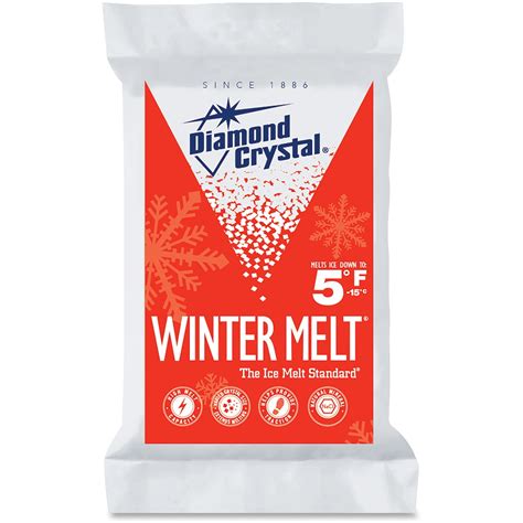 Diamond Crystal, GNR46857, Winter Melt Ice Melt Salt, 4 / Carton, Red ...