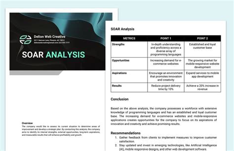 Soar Analysis Template in Word, Google Docs - Download | Template.net