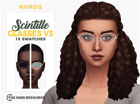 Scintille V3: A Sims 4 CC Glasses