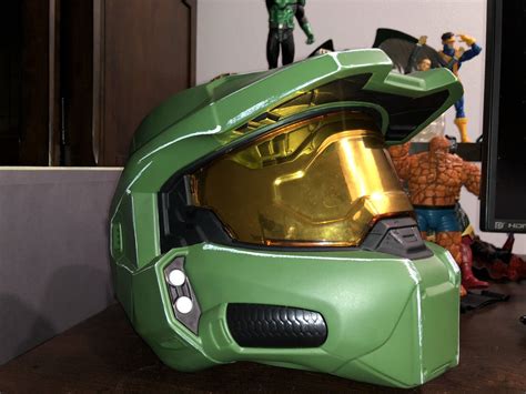 Master Chief Halo Infinite Full Helmet John-117 Green - Gem