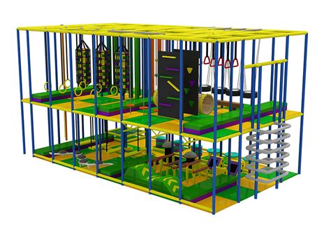 Indoor Soft Ninja Obstacle Course For Kids&Commercial-Angel playground©