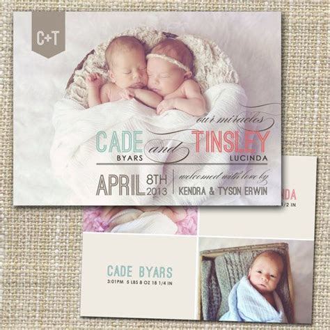 12 best Twin Birth Announcement Ideas images on Pinterest | Twin baby ...