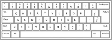 Free Computer Keyboard Clipart Black And White, Download Free Computer Keyboard Clipart Black ...