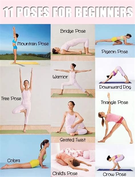 11 Poses for Beginner Yoga - InspireMyWorkout.com - A collection of fitness quotes, workout ...