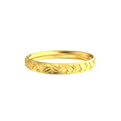 SPE Gold - Leaf Design Gold Bangles - Poonamallee