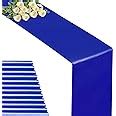 Amazon.com: combocube 12 Pack Royal Blue Satin Table Runners, 12 x 108 ...