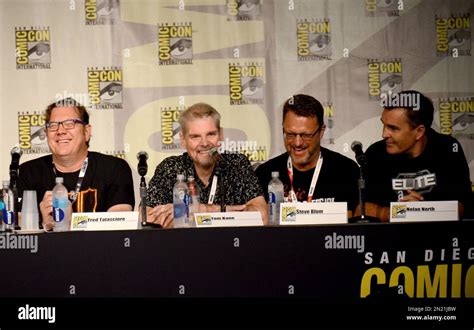 Fred Tatasciore, from left, Tom Kane, Steve Blum, and Nolan North ...