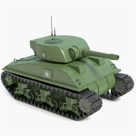 SHERMAN TANK 3D Model $10 - .max .unknown .obj .fbx - Free3D