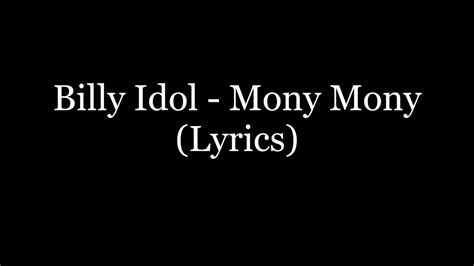 Billy Idol - Mony Mony (Lyrics HD) - YouTube