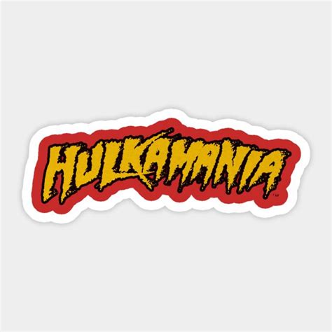 Hulk Hogan Hulkamania Logo Sticker | Hulk hogan, ? logo, Stickers