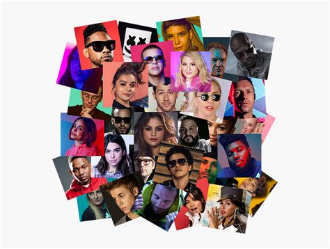 Pop Artists - Pop Music Artists Collage, HD Png Download , Transparent ...