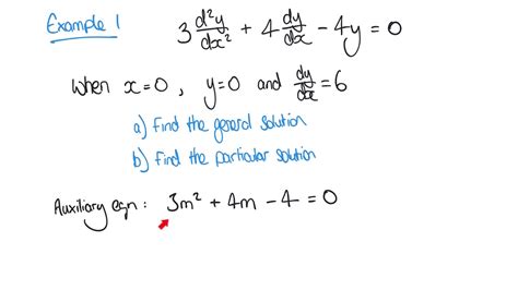 Solving Second Order Differential Equations - YouTube