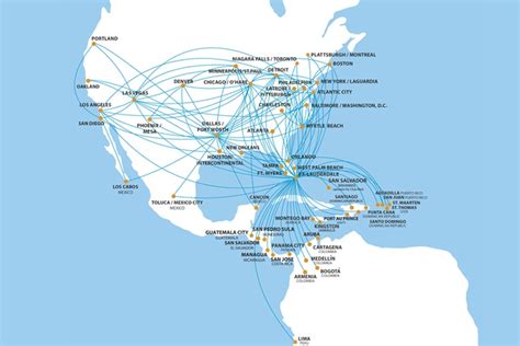 Spirit Airlines Route Map | Route map, Spirit airlines, Flight map