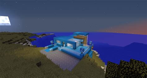 Modern Concrete House Minecraft Map