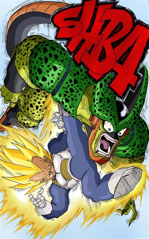 DBZ Vegeta vs Cell by Leackim7891 on DeviantArt