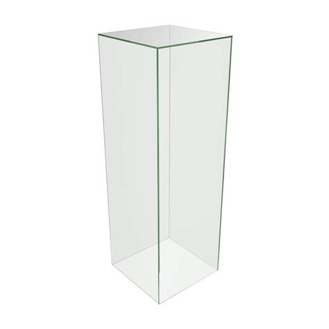 Pedestal Plinths Clear Acrylic & Glass Look Perspex – Displaypro