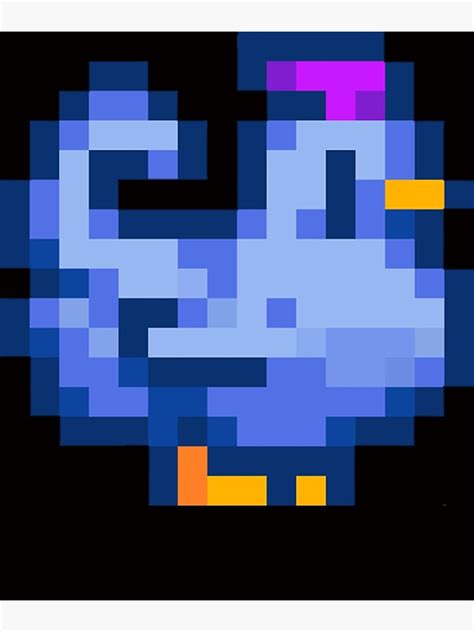 "Stardew Valley Blue Chicken " Poster for Sale by Rachelliottu | Redbubble