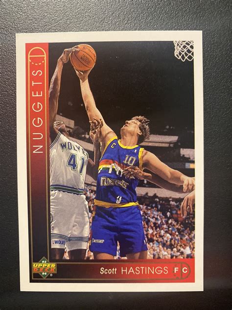 1993-94 Upper Deck Scott Hastings Denver Nuggets #88 | eBay