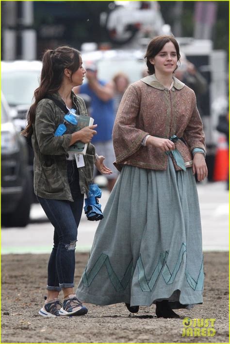 Emma Watson Begins Filming 'Little Women' - First Look Set Photos ...