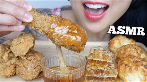 ASMR FRIED CHICKEN + HONEYCOMB (EXTREME EATING SOUNDS) NO TALKING | SAS-ASMR – ASMRHD