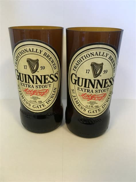 Guinness Beer Bottle Drinking Glasses | Etsy