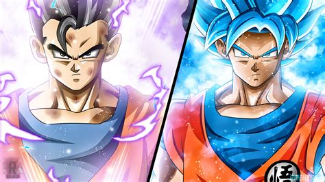 1440x900 resolution | San Gohan and San Goku Super Saiyan God, anime, Dragon Ball, Son Gohan ...