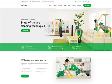 Cleaning Services Website Template