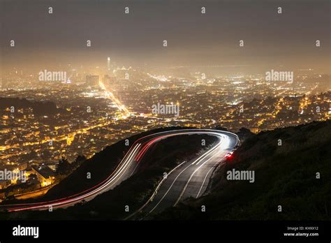 Twin Peaks View at night, San Francisco Stock Photo - Alamy