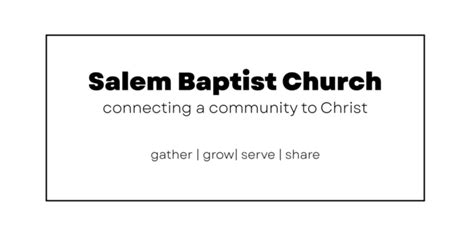 Salem Baptist Church | Events