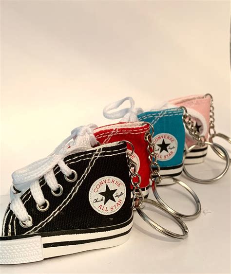 Converse All Star Chuck Taylor sneaker keyring keychain 3D X | Etsy