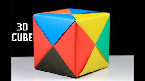 Origami Cube - How a make a 3d cube with paper - Easy Origami Tutorial ...