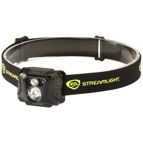 STREAMLIGHT Industrial Headlamp: 200 lm Max Brightness, 38 hr Max Run Time, 95 m Max Beam ...