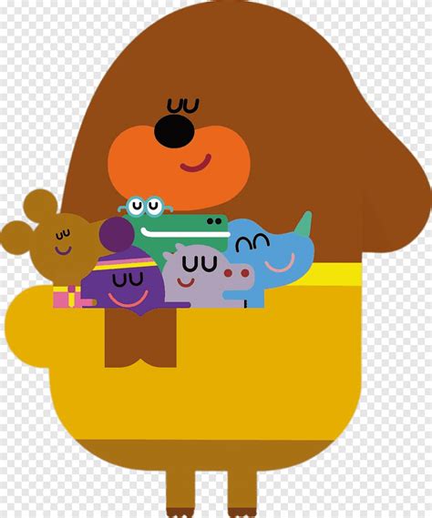 Duggee abrazando a sus amigos, caricaturas, hey duggee, png | PNGEgg