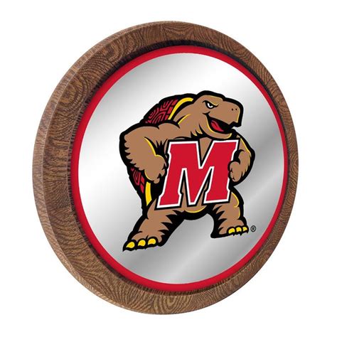 Maryland Terrapins: Mascot - Mirrored Barrel Top Mirrored Wall Sign ...