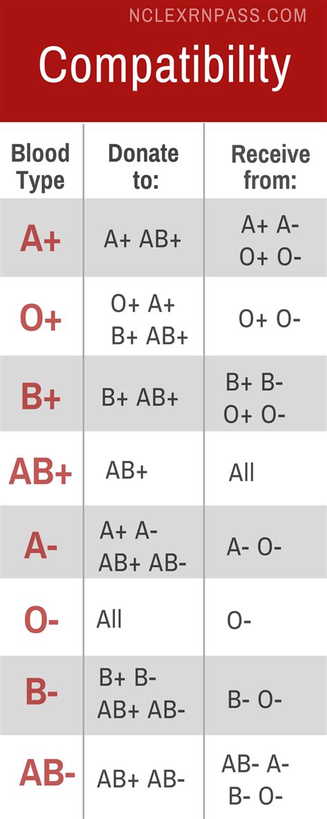 NCLEX-RN Pass | Blood Compatibility Made Easy | Medical studies ...