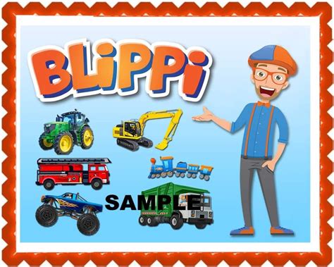 Blippi Cake Topper Printable