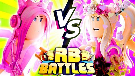 Leah Ashe vs iamSanna playing Roblox Shopping Wars in RB Battles Season ...