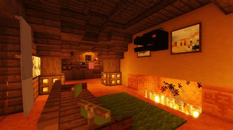 Interior of my cozy little hobbit hole : r/Minecraft