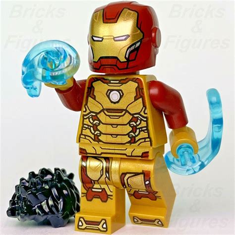 Genuine LEGO Iron Man Mark 42 Armor Sh072a Minifigure 76007 Marvel ...