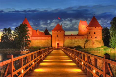 Schloss Trakai, Vilnius (Litauen) Foto & Bild | world, schloss, hdr ...