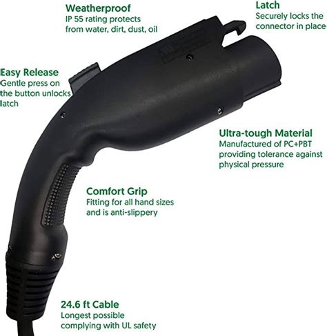 NEW-Accell AxFAST Dual-voltage Portable EVSE - 120/240V Electric Vehicle Charger Level 2 ...