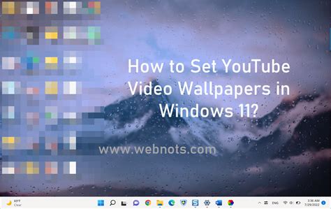 How to Setup YouTube Video Wallpaper in Windows 11? – WebNots