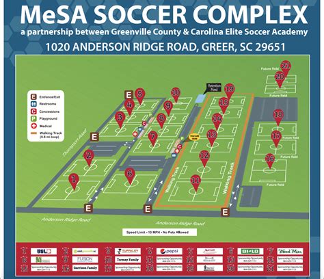 Field Locations | Carolina Elite Soccer Academy