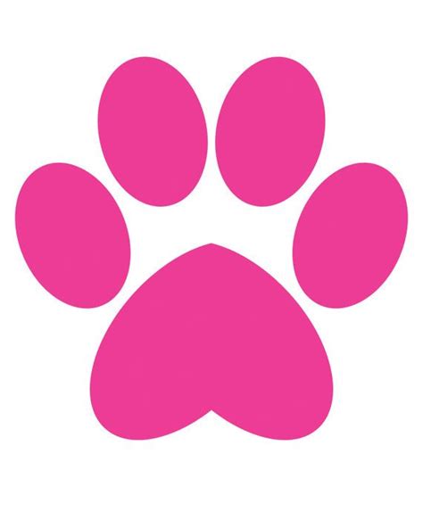 Pink Paw Prints - ClipArt Best