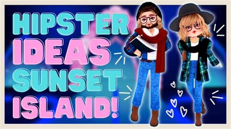 How To Make a HIPSTER Outfit In Sunset Island | Theme Inspo | FEM and MASC Avatars ♡ ROYALE HIGH ...