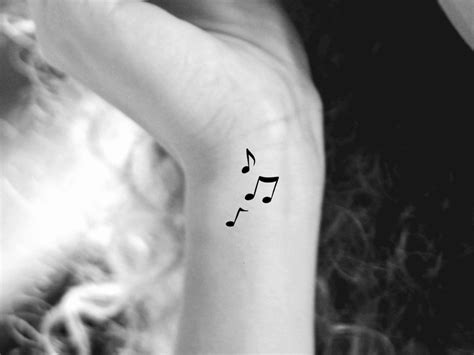 Music Notes Temporary Tattoo - Etsy