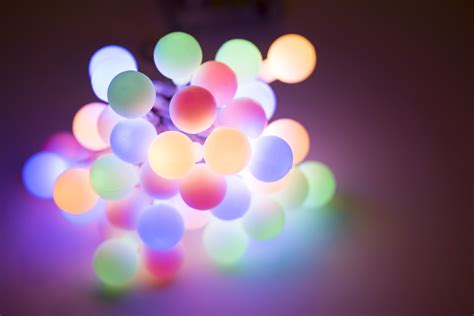 Photo of Bundle of festive glowing round party lights | Free christmas ...