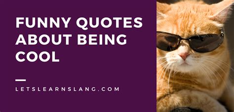 100 Funny Quotes About Being Cool That Will Make You Chuckle - Lets Learn Slang